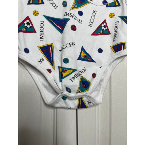 Vintage One Piece Sports Pennant Size 24 Months Soccer Baseball Football - Picture 3 of 8